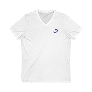 FlipSystem Logo ONLY Unisex Jersey Short Sleeve V-Neck Tee